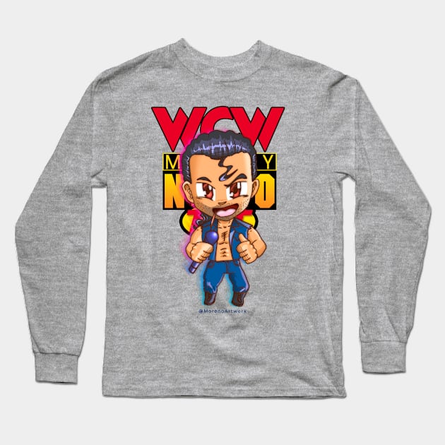 Chibi Scott Hall tribute (debut ver.) Long Sleeve T-Shirt by MorenoArtwork